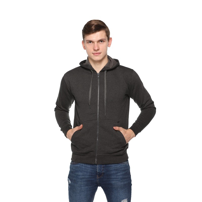 Zippered Sweatshirt With Hood