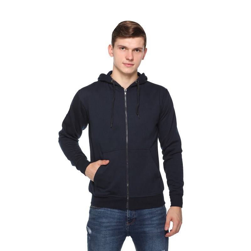 Zippered Sweatshirt With Hood