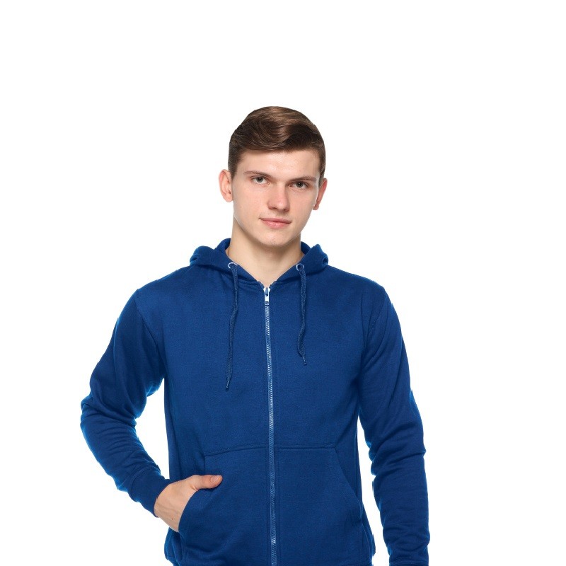 Zippered Sweatshirt With Hood