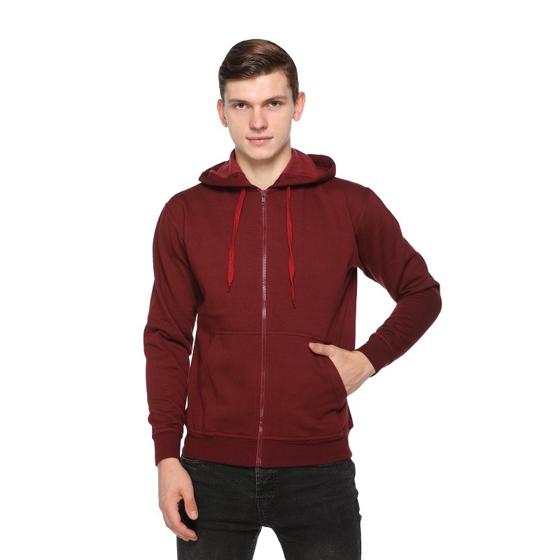 Zippered Sweatshirt With Hood