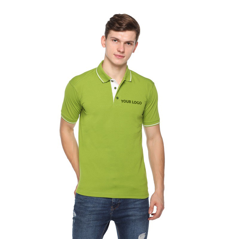 Tipped Premium Polo Neck T-Shirt