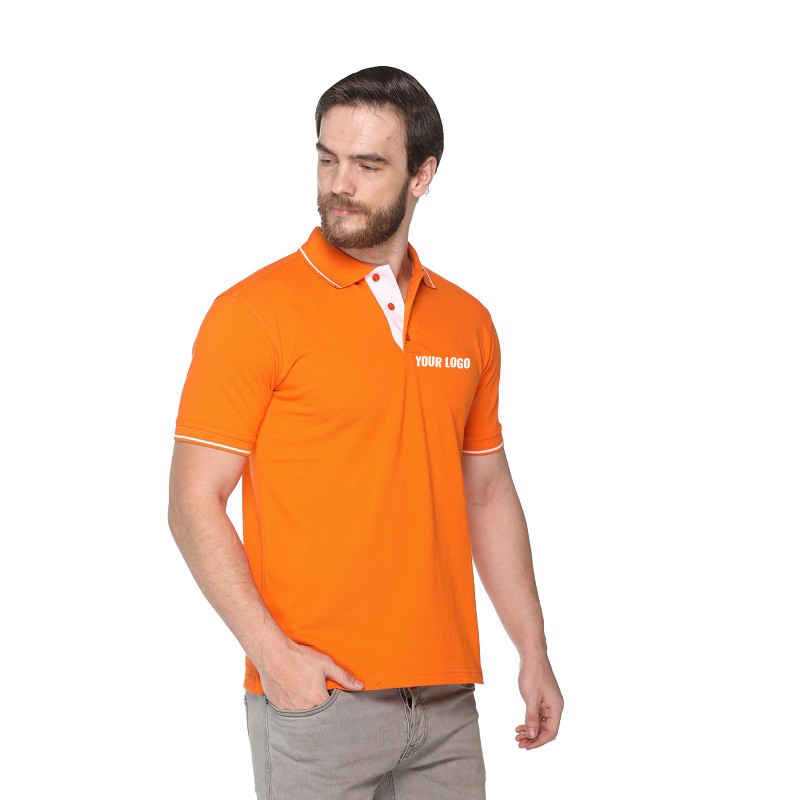 Tipped Premium Polo Neck T-Shirt