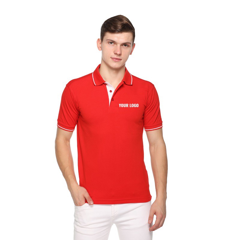 Tipped Premium Polo Neck T-Shirt