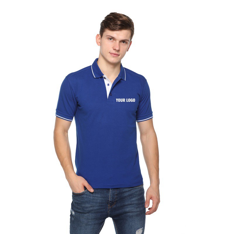 Tipped Premium Polo Neck T-Shirt