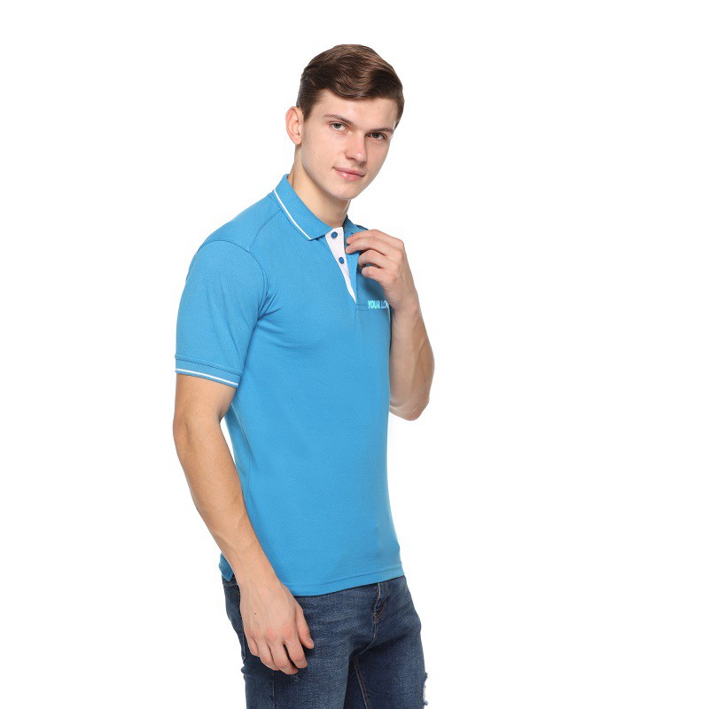 Tipped Premium Polo Neck T-Shirt