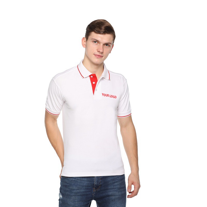 Tipped Premium Polo Neck T-Shirt