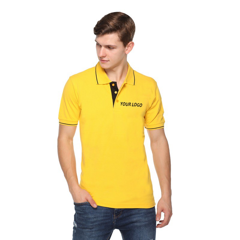 Tipped Premium Polo Neck T-Shirt