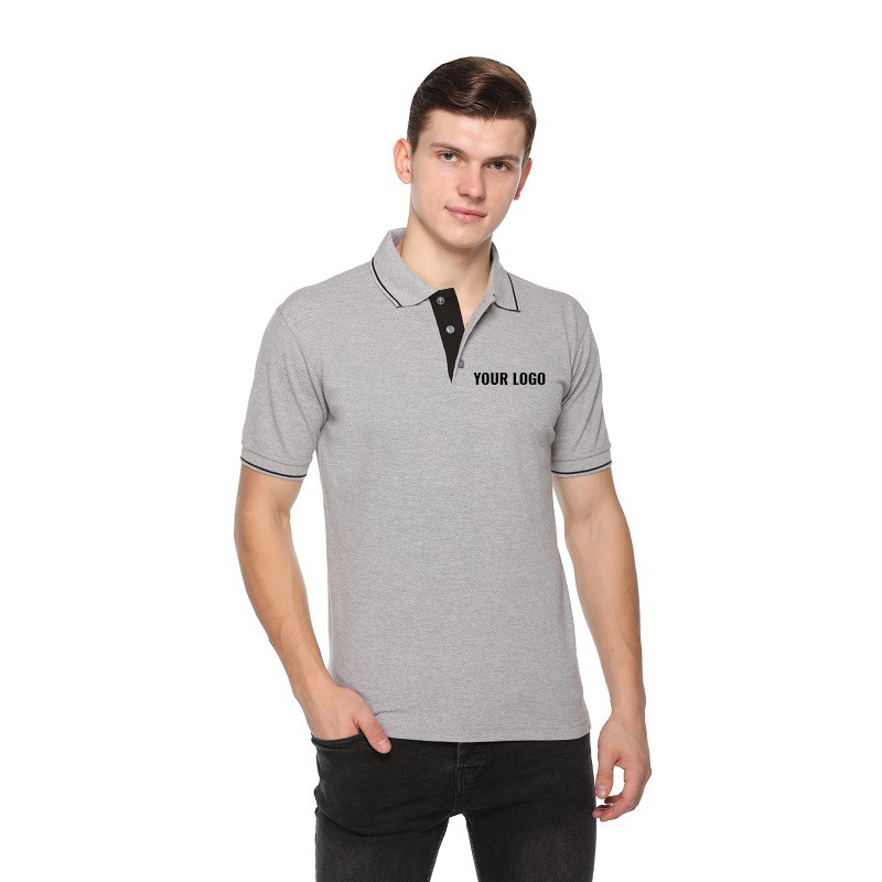 Tipped Premium Polo Neck T-Shirt