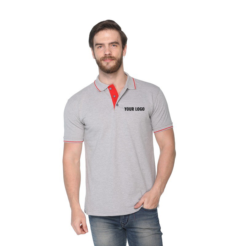 Tipped Premium Polo Neck T-Shirt