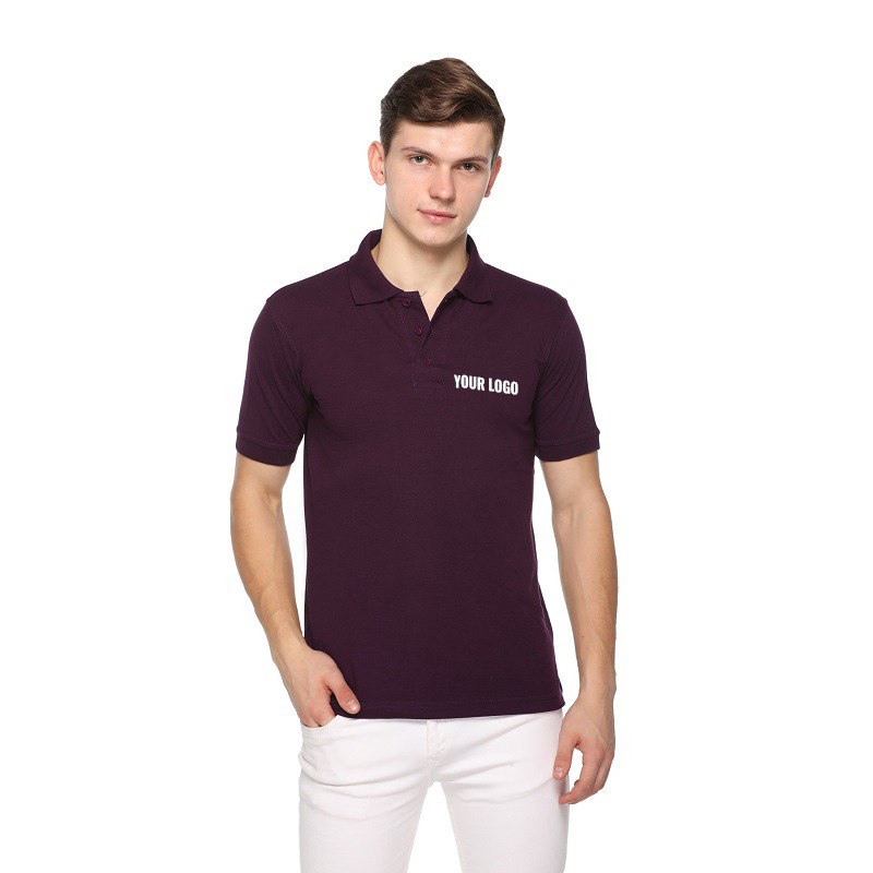 Cotton Polo Neck T-Shirt