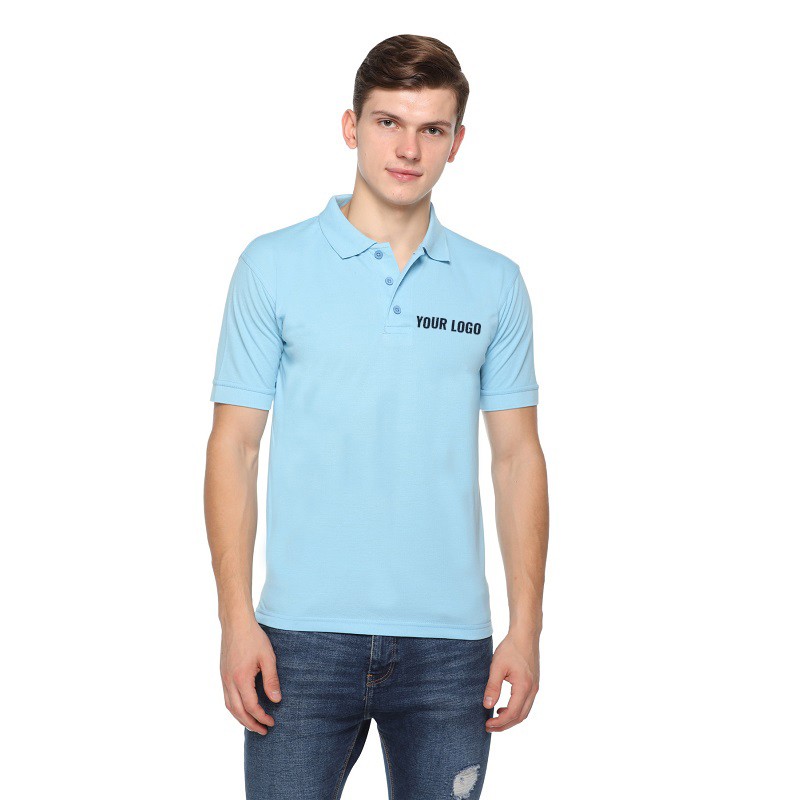Cotton Polo Neck T-Shirt