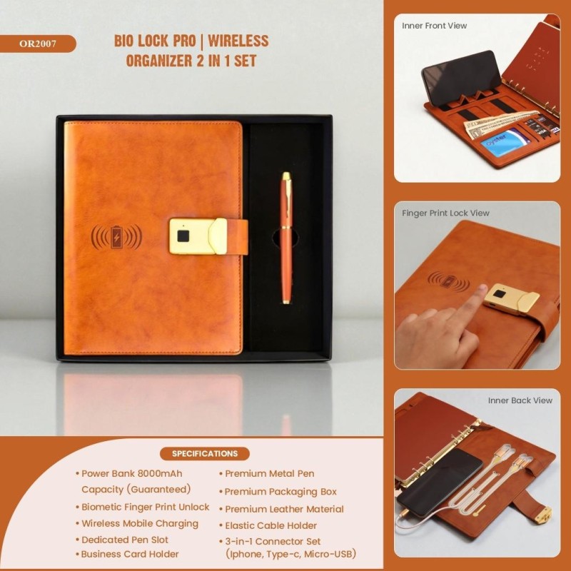 Bio Lock Pro |  Wireless Organizer 2 in 1 Set