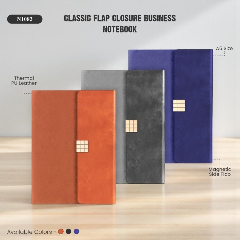 Classic Flap Closure Business Notebook