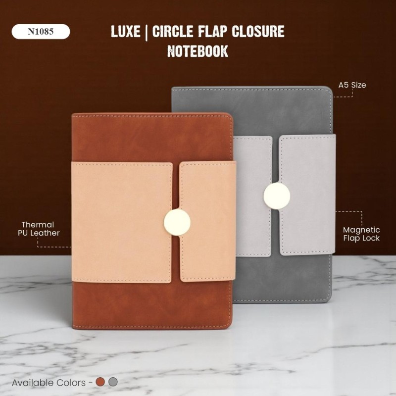 Luxe | Circle Flap Closure Notebook