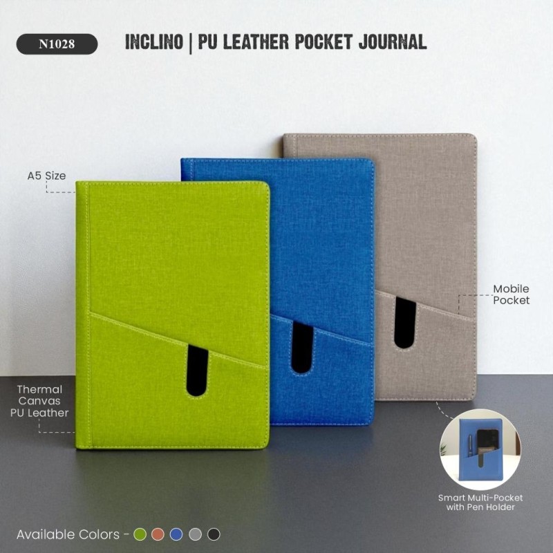 Inclino | PU Leather Pocket Journal