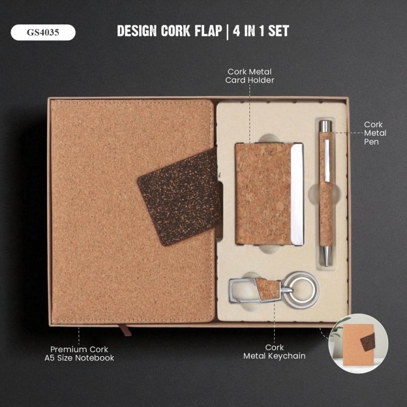 Design Cork Flap| 4 in 1 Set