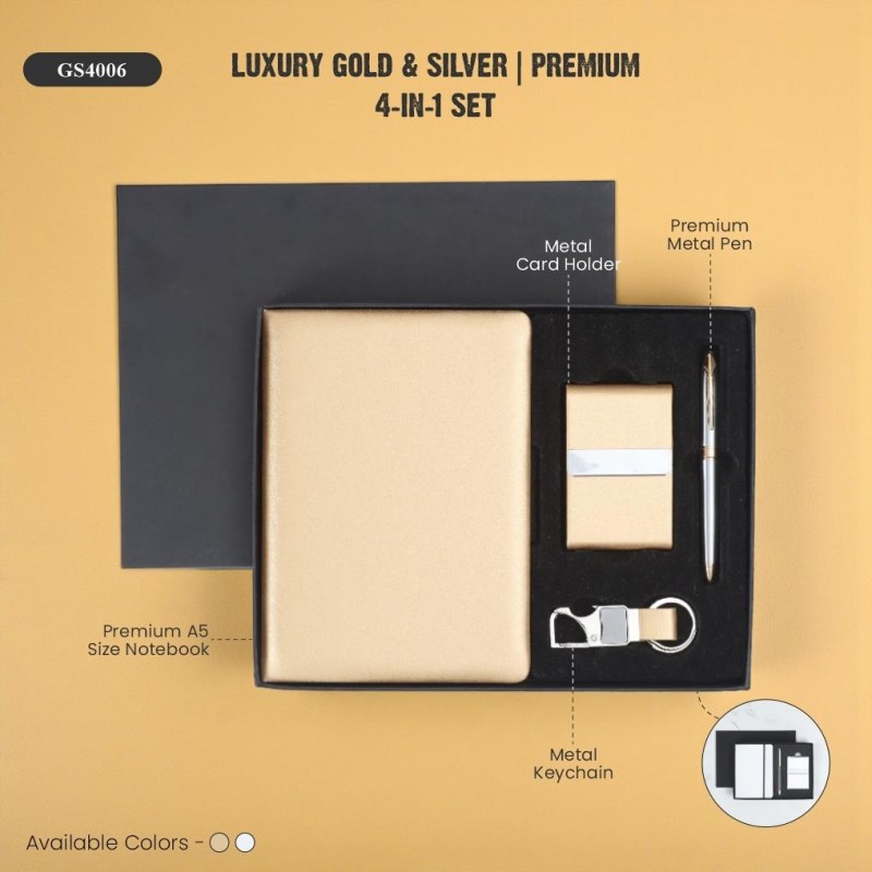 Luxury Gold & Silver | Premium 4 in 1 Set