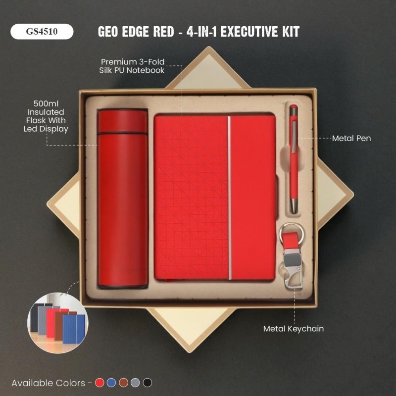 Geo Edge Red - 4-in 1 Executive Kit