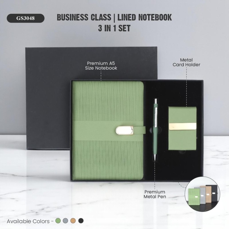Business Class | Lined Notebook 3 in 1 Set