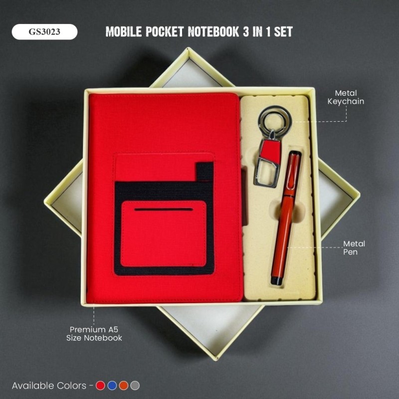 Mobile Pocket Notebook 3 in 1 Set