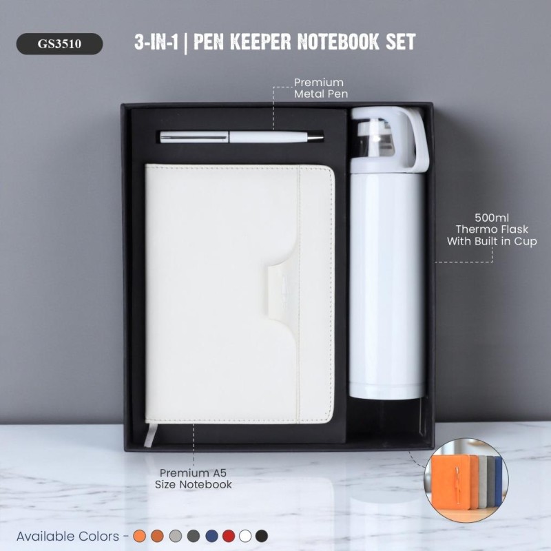 3-in-1 | Pen Keeper Notebook Set