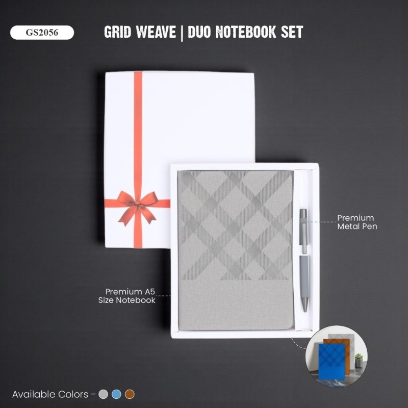 Grid Weave Duo Notebook Set