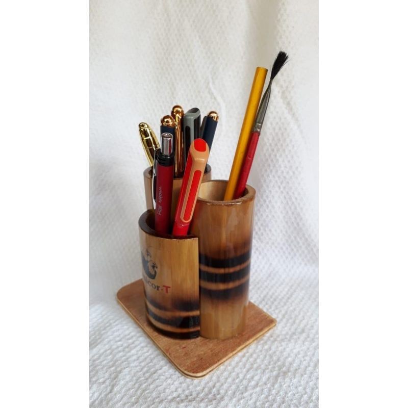 Bamboo Pen Stand