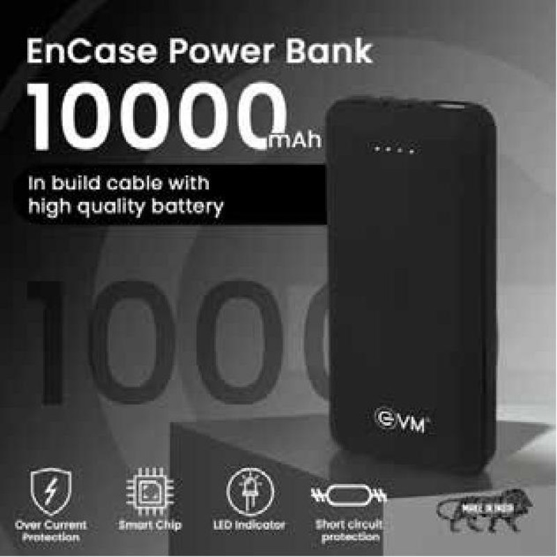 EnCase 10000mAh In-Build Cable Power Bank
